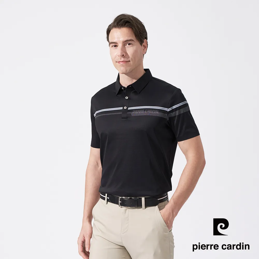 【pierre cardin 皮爾卡登】男款 胸前大定位印格短袖POLO衫-深藍色 (5237255-38) 歷史價格詳細信息