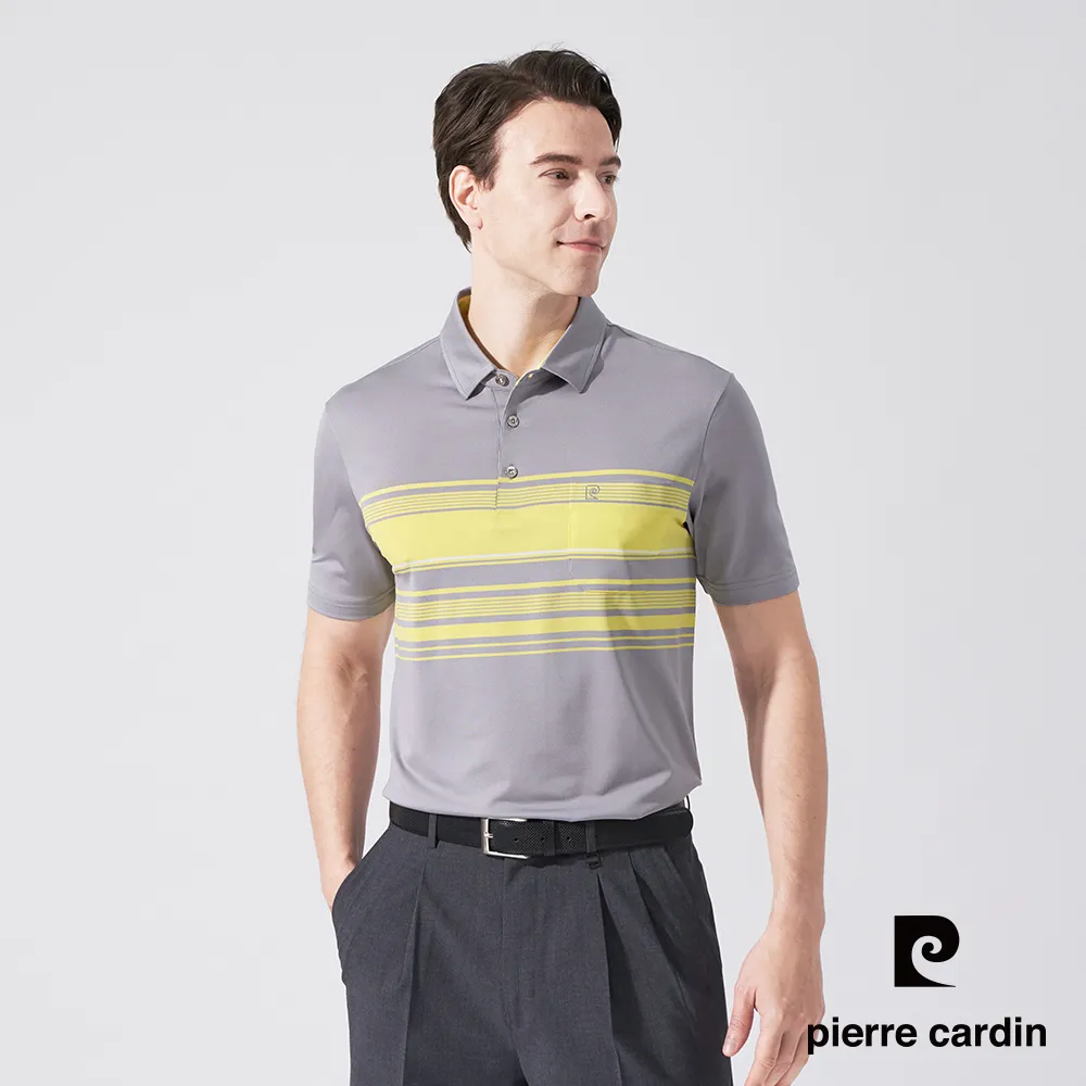 【pierre cardin 皮爾卡登】男款 TOP定位橫條短袖POLO衫-紫色 (5237293-25) 歷史價格詳細信息