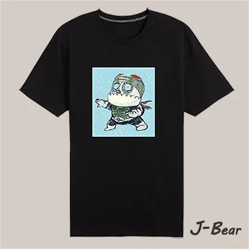 【J-Bear】手繪熊機器飛行人短袖T恤(JJ002) 歷史價格詳細信息