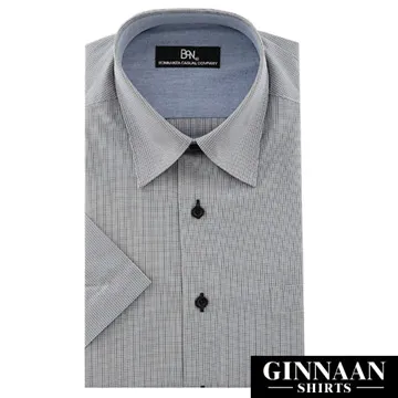 【GINNAAN 】奢華優質選短袖灰襯衫(藍條領) 歷史價格詳細信息