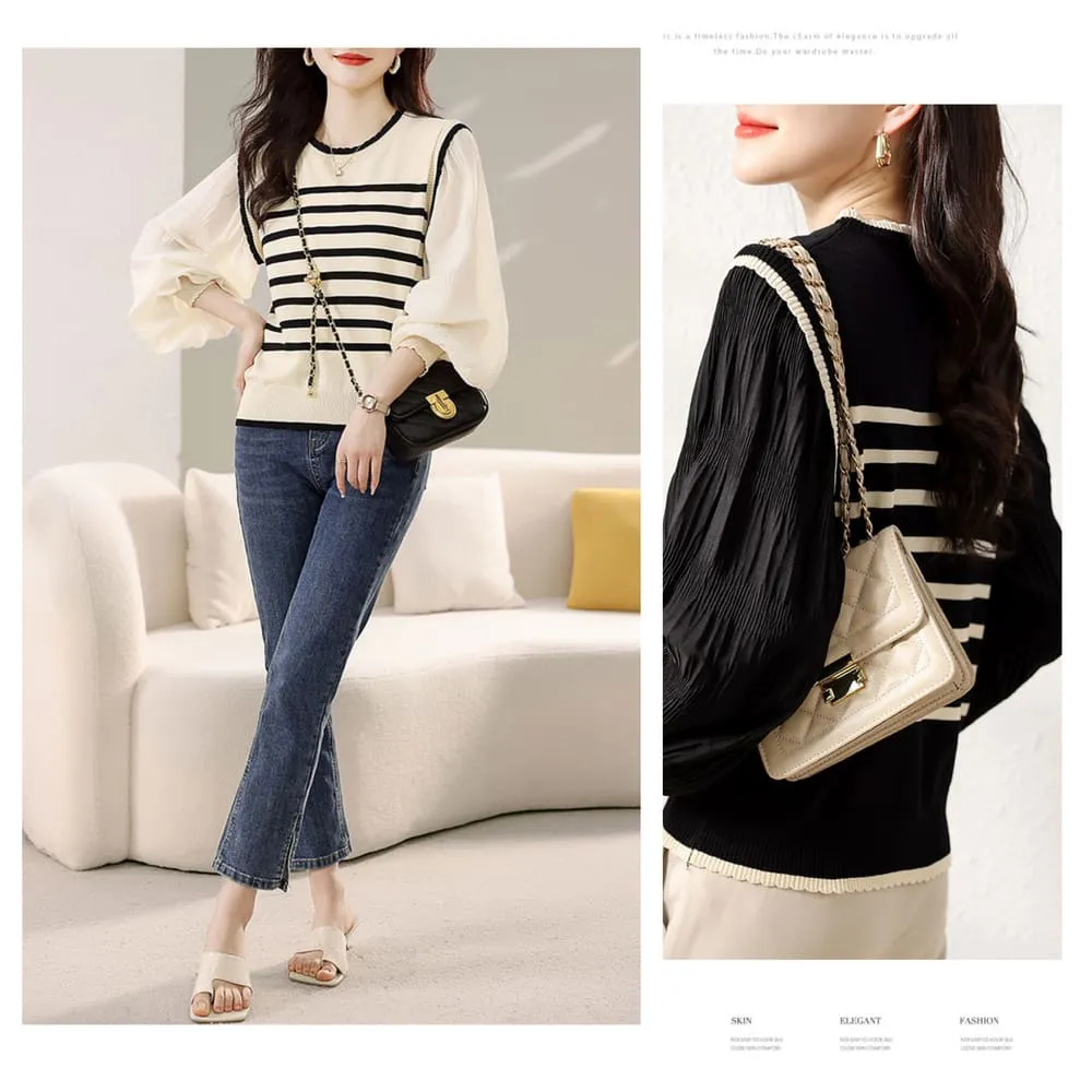 AKARA 拼接涼感雪紡冰絲透氣短袖上衣(冰絲 涼感 雪紡 防曬 中大尺碼) 歷史價格詳細信息