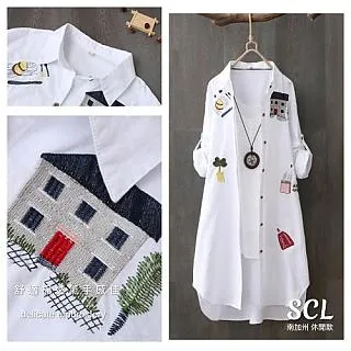 SCL 這款牛仔很舒適夏天翻領連身寬褲裙 歷史價格詳細信息