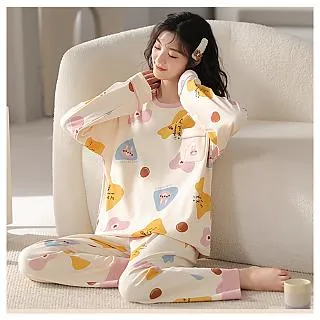 SCL促銷 熊布丁 秋冬睡衣 長袖褲 中大尺碼 居家睡衣長袖褲套裝 23614 歷史價格詳細信息