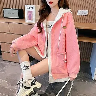 SCL爆暖款致敬V牌棋盤格紋毛絨背心外套 L-**3XL 歷史價格詳細信息