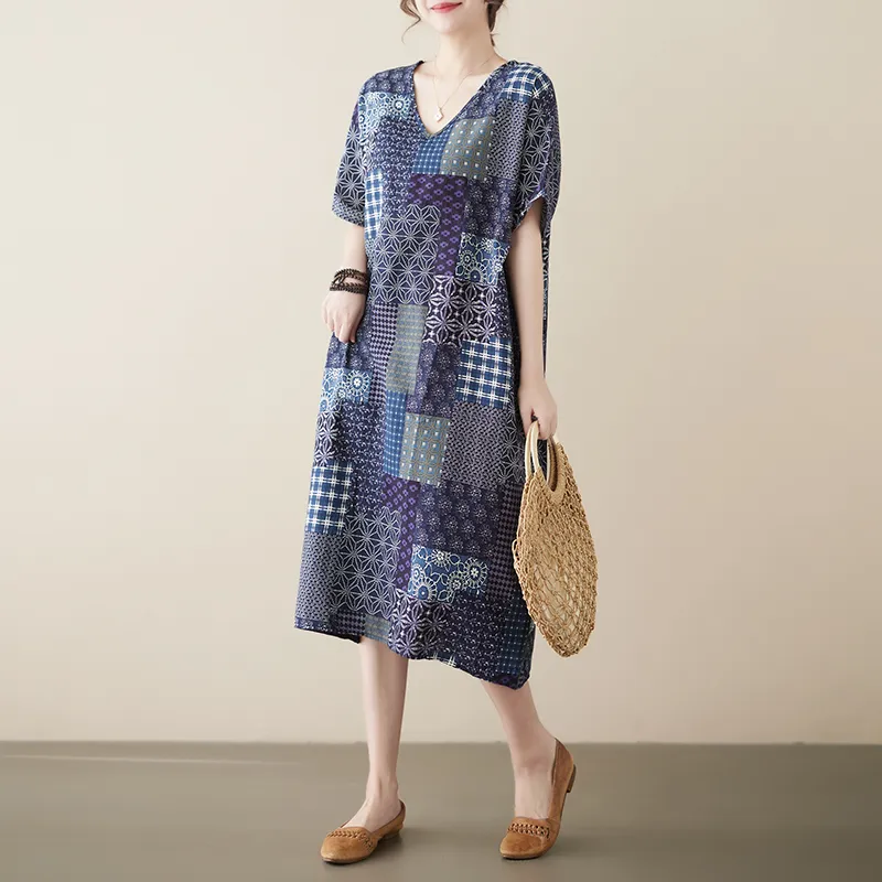 AKARA 拼接涼感雪紡冰絲透氣短袖上衣(冰絲 涼感 雪紡 防曬 中大尺碼) 歷史價格詳細信息