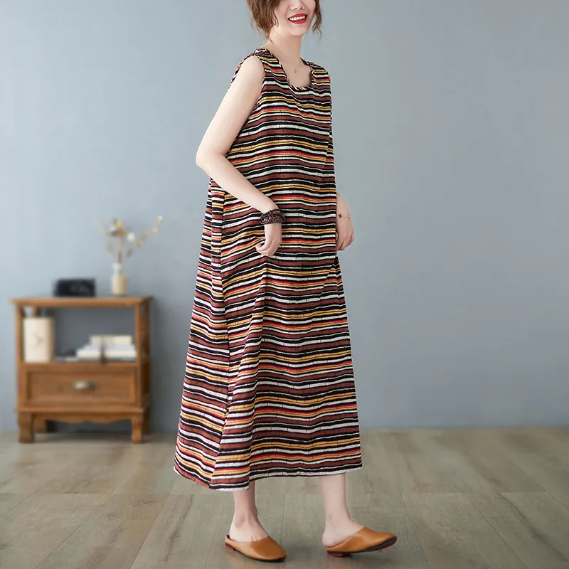 AKARA 涼感 棉麻 大碼 清質感棉麻藍染短袖洋裝 3XL可(涼感 棉麻 中大尺碼 短袖) 歷史價格詳細信息