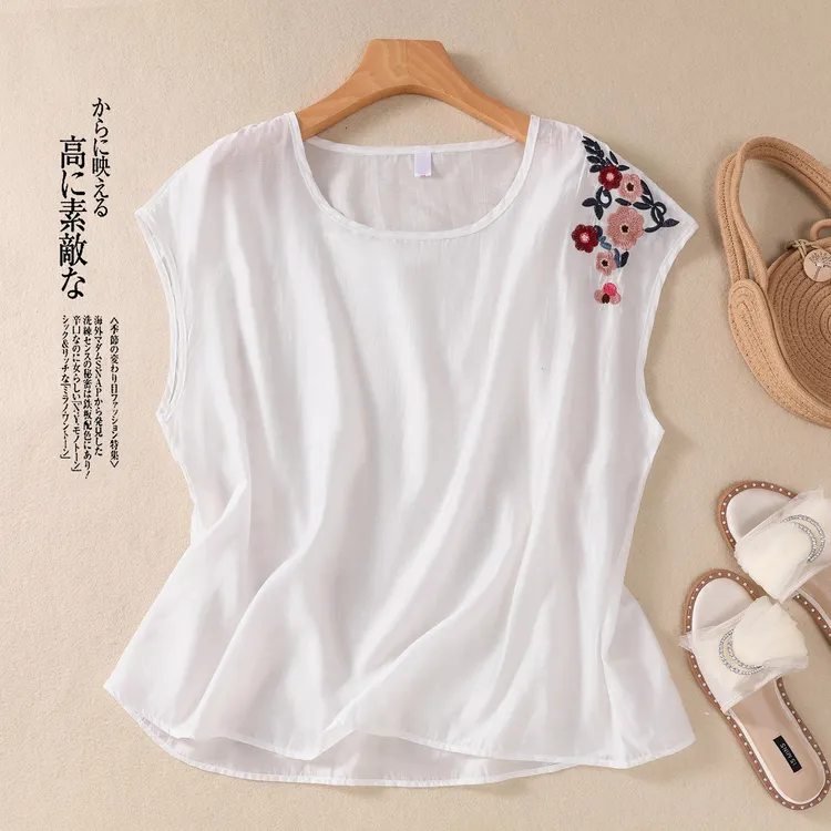 AKARA 舒適綿麻蕾絲微透工藝五分短袖上衣(冰絲 涼感 防曬 中大尺碼) 歷史價格詳細信息