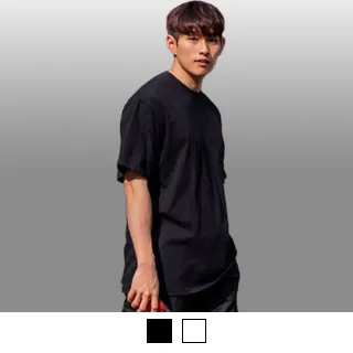 大尺碼重磅鹿皮絨拼接短袖T恤(共2色)【32JT8044】 歷史價格詳細信息