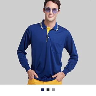 【男人幫】WW2043-時尚配色快乾棉長袖排汗素面POLO衫 歷史價格詳細信息