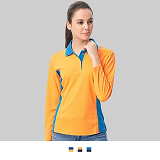 【男人幫】WW2954-時尚拼接配色快乾棉長袖素面POLO衫-女版 歷史價格詳細信息