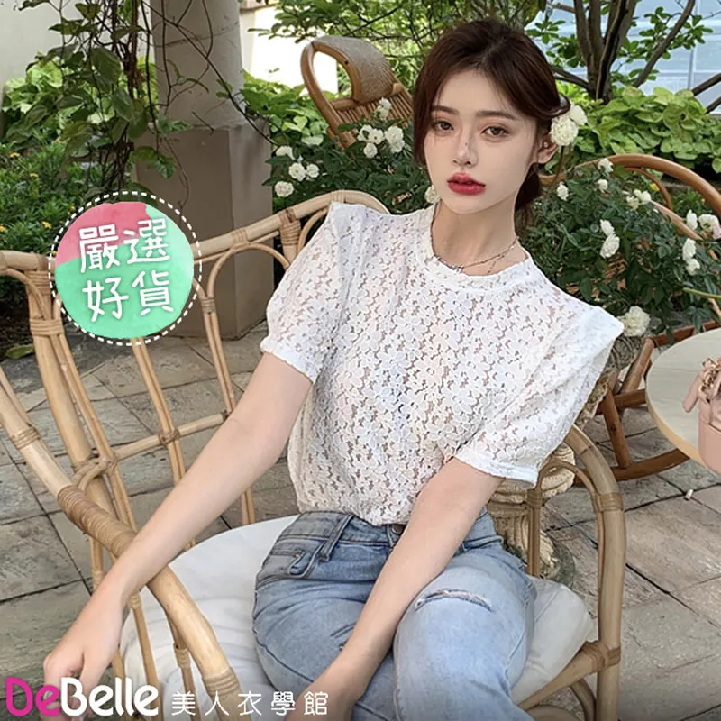 《DeBelle美人衣學館》韓夏文青風格紋圓領滾邊綁帶收腰氣質洋裝 歷史價格詳細信息