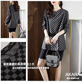 【AKARA】格紋雙排扣內刷毛外套長大衣 歷史價格詳細信息