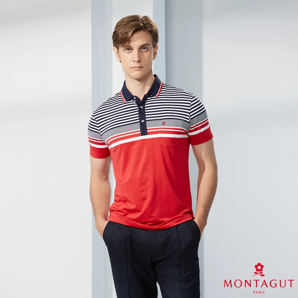 MONTAGUT夢特嬌 MIT台灣製吸濕排汗休閒短袖POLO衫(S1293-55) 歷史價格詳細信息