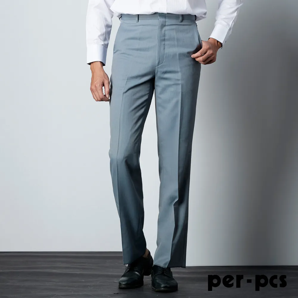 【per-pcs】英式輕商務打摺西褲_灰(88207) 歷史價格詳細信息