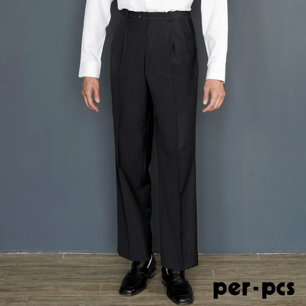 【per-pcs】商務紳士簡約打摺西褲_咖啡褐(81229) 歷史價格詳細信息