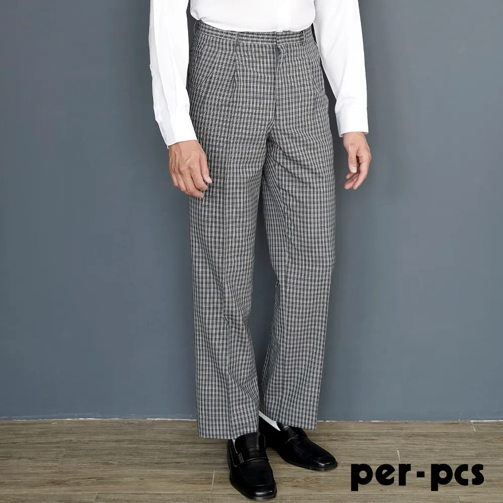 【per-pcs】率性格紋商務打摺西褲(88232) 歷史價格詳細信息
