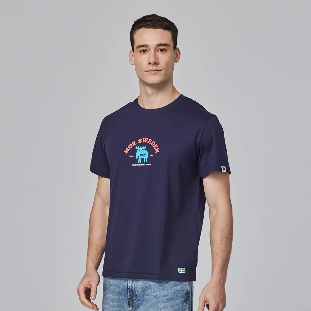 moz瑞典 美式休閒駝鹿 舒適柔棉 100%純棉短T-伯爵奶茶(亞洲版)男款 歷史價格詳細信息