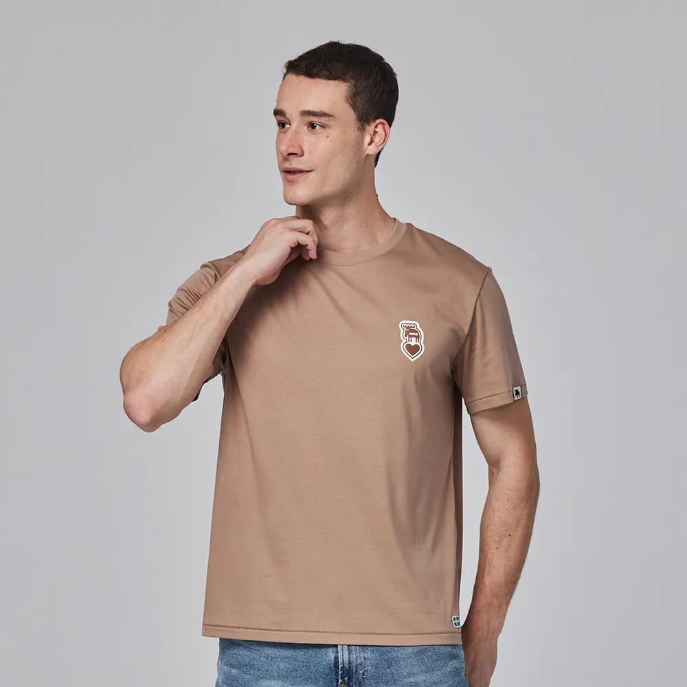 moz瑞典 愛心駝鹿 舒適 冰河棉 100%純棉 涼感彈力T恤-可可(亞洲版)女款 歷史價格詳細信息