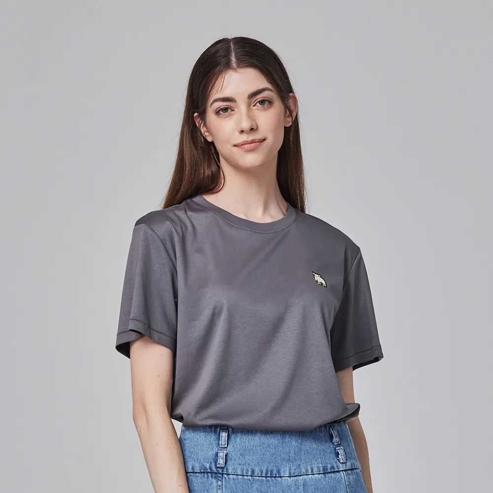 moz瑞典刺繡小駝鹿100%純棉短T-經典黑(亞洲版)女款 歷史價格詳細信息