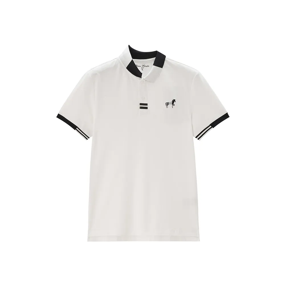 GIORDANO 童裝刺繡彈力POLO衫 (五色任選) 03011302 歷史價格詳細信息