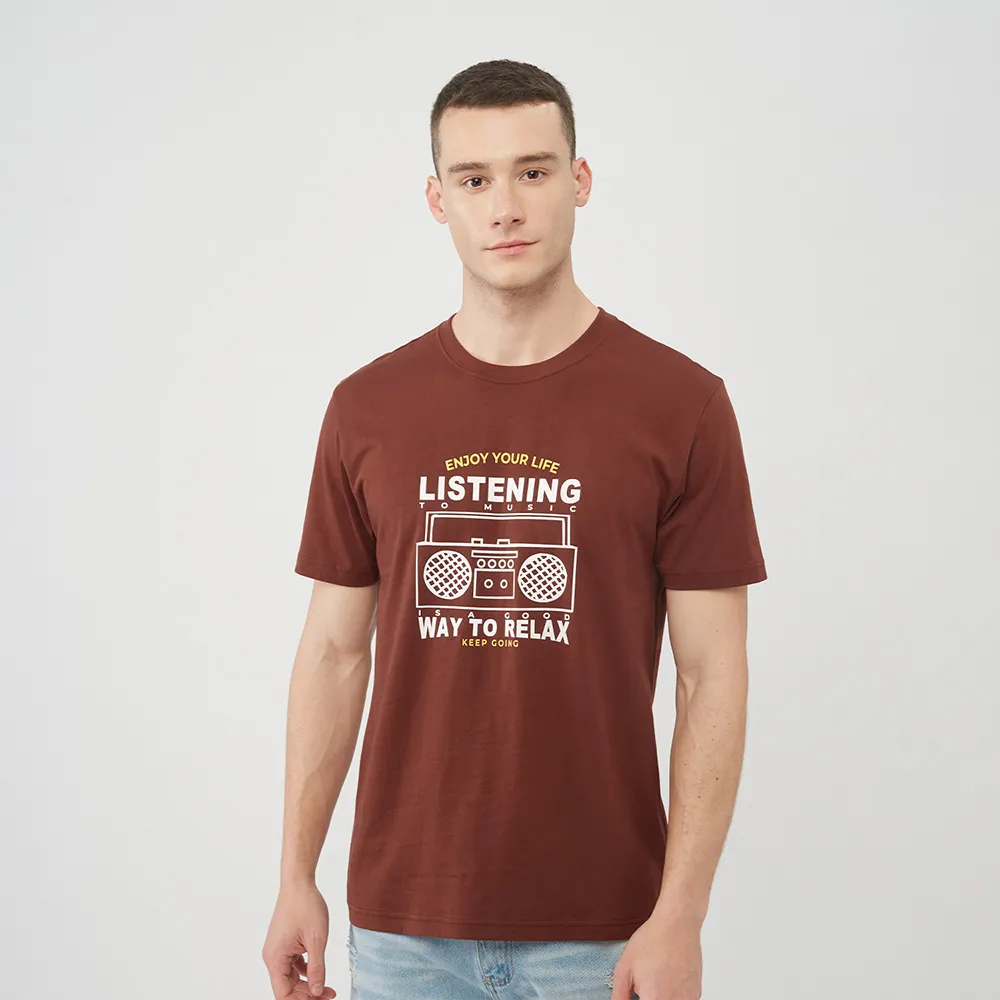 GIORDANO 男裝汽車系列印花短袖上衣-07 海軍藍 歷史價格詳細信息