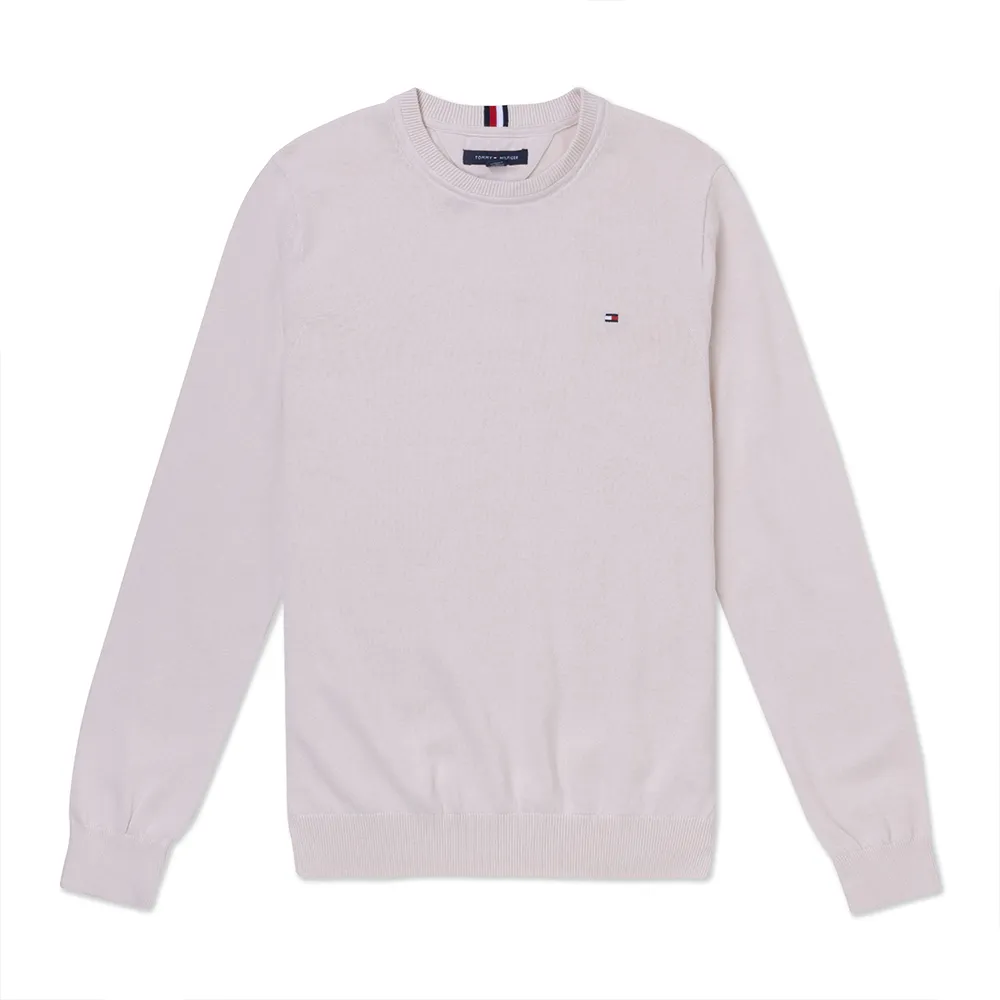 TOMMY 熱銷圓領刺繡小LOGO麻花針織毛衣-深藍色 歷史價格詳細信息