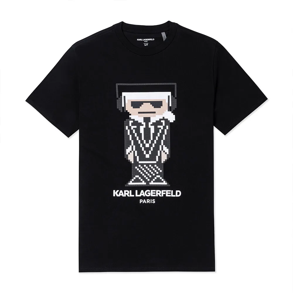 KARL LAGERFELD 老佛爺 熱銷刺繡圖案短袖Polo衫-白色 歷史價格詳細信息