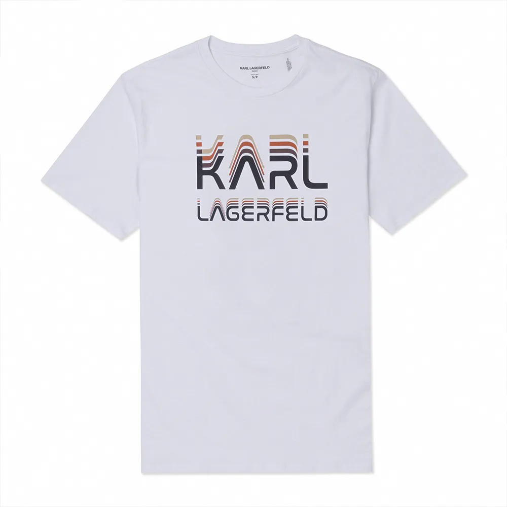 KARL LAGERFELD 老佛爺 熱銷刺繡圖案短袖Polo衫-白色 歷史價格詳細信息