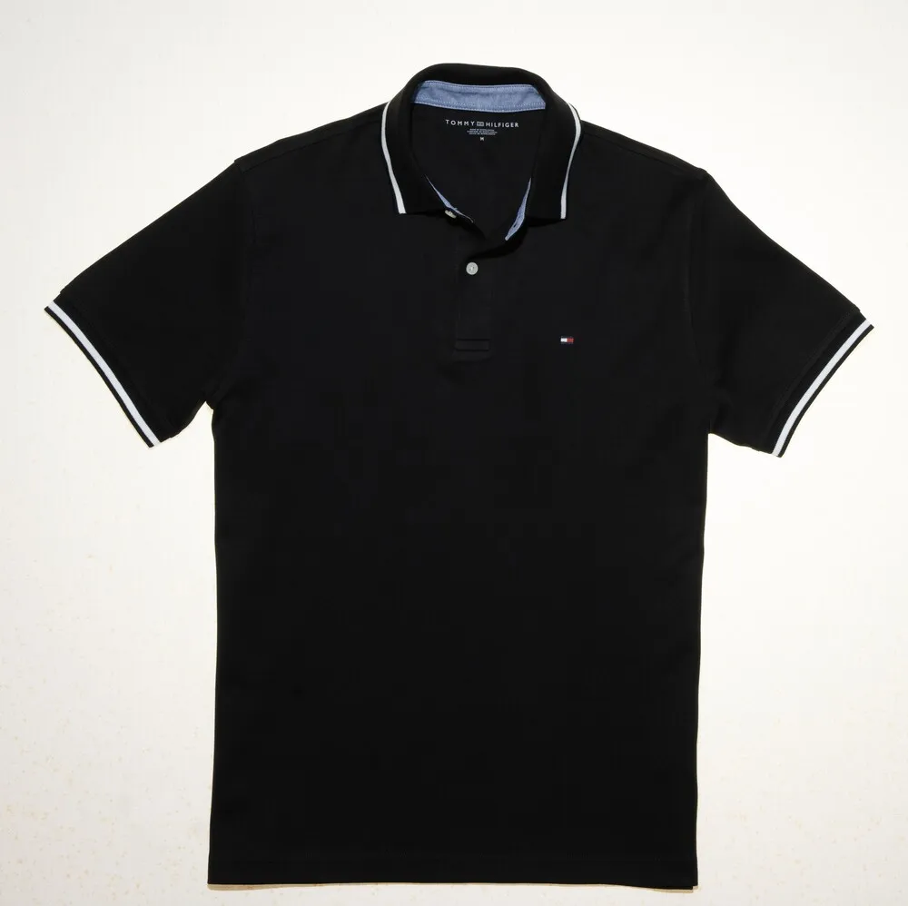 Tommy 小LOGO紅白滾邊口袋設計棉短POLO衫 深藍TH-78JA741410 歷史價格詳細信息