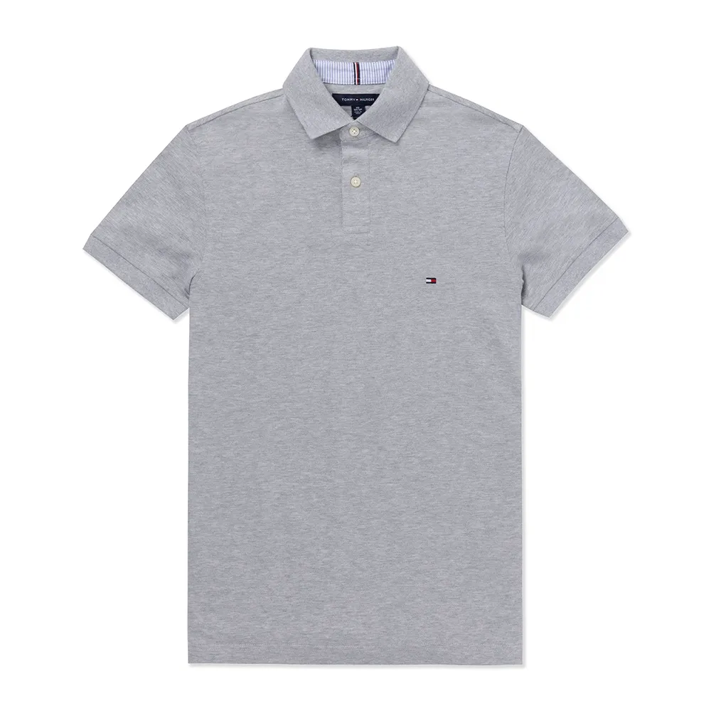 TOMMY 熱銷刺繡Logo短袖Polo衫-灰色 歷史價格詳細信息