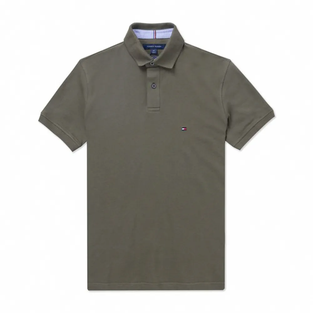 TOMMY 熱銷刺繡Logo短袖Polo衫-灰色 歷史價格詳細信息