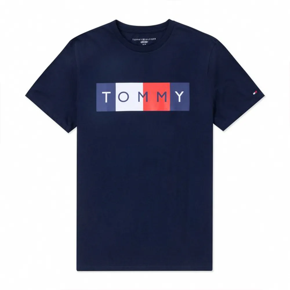 TOMMY 熱銷印刷小Logo保暖飛行夾克外套-深藍色 歷史價格詳細信息