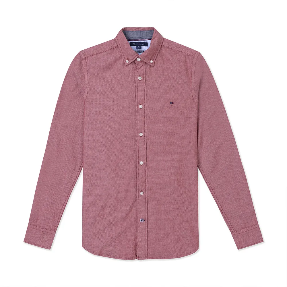 TOMMY 熱銷刺繡Logo長袖襯衫-藍白格紋色 歷史價格詳細信息