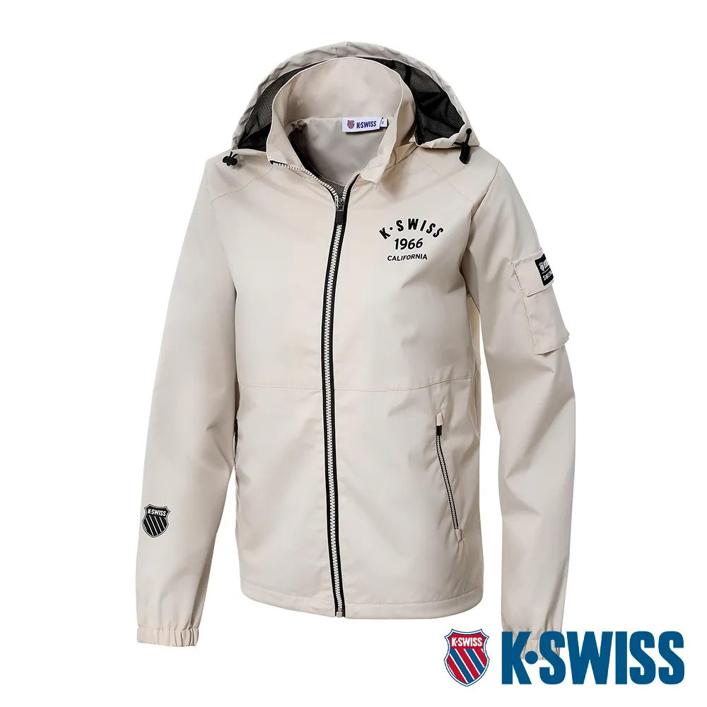 K-SWISS Hoodie Jacket連帽外套-女-米白 歷史價格詳細信息