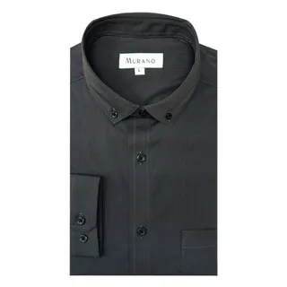 【MURANO】黑條紋修身長袖襯衫 M-3XL(台灣製、現貨、長袖、條紋、黑色) 歷史價格詳細信息