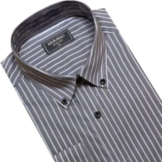 【MURANO】黑條紋修身長袖襯衫 M-3XL(台灣製、現貨、長袖、條紋、黑色) 歷史價格詳細信息