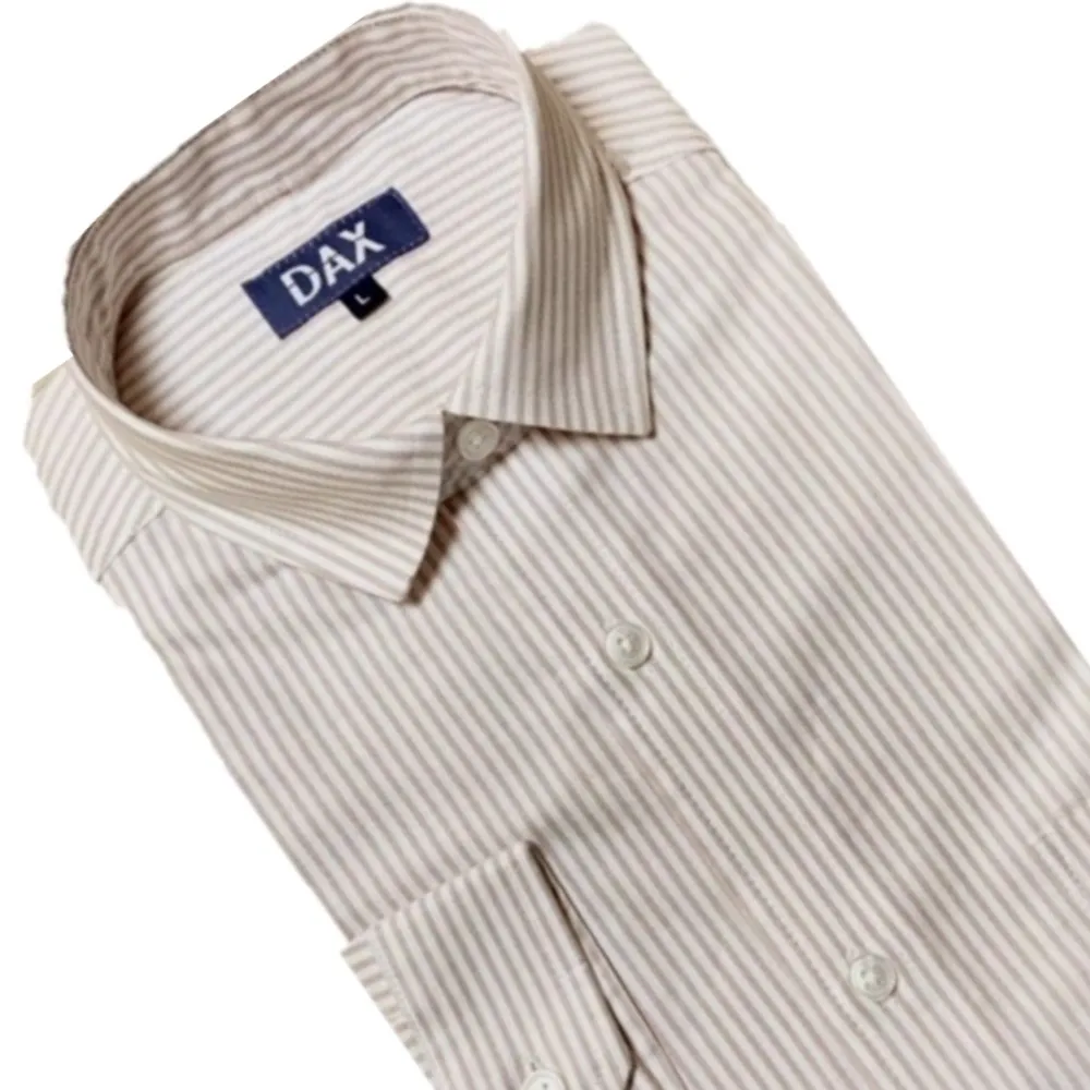 【MURANO】咖啡線條長袖襯衫M-3XL(台灣製、現貨、長袖、條紋) 歷史價格詳細信息