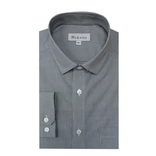 【MURANO】黑條紋修身長袖襯衫 M-3XL(台灣製、現貨、長袖、條紋、黑色) 歷史價格詳細信息