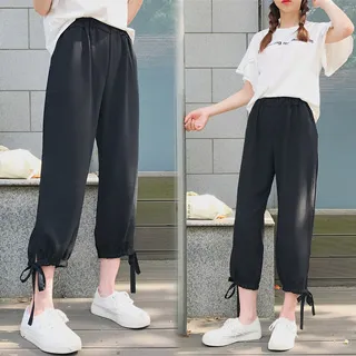 韓國 褲口開岔休閒褲 羊毛面料 半寬褲 2色 (712) YUPPIE 現貨商品 歷史價格詳細信息