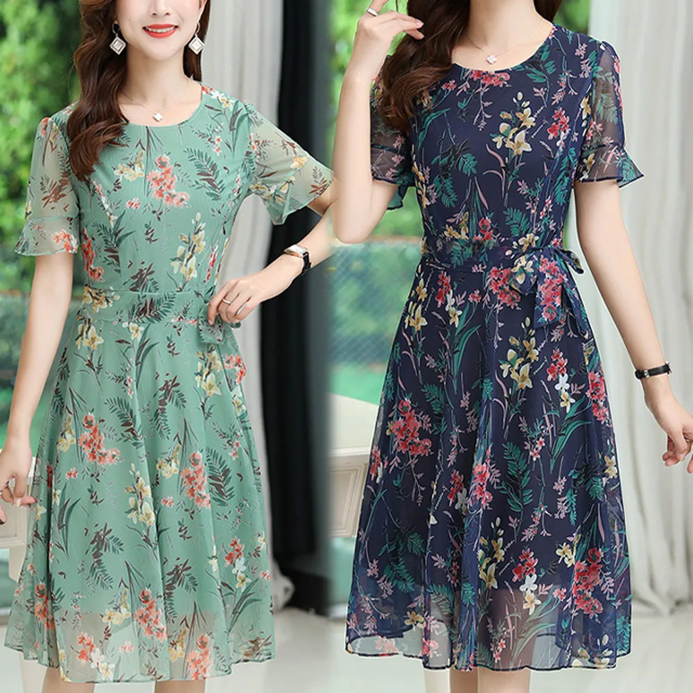 【韓國K.W.】KBN6676 (現貨)清透花吻V領洋裝(5/7分袖 短袖 牛仔 雪紡  吊帶 背心) 歷史價格詳細信息