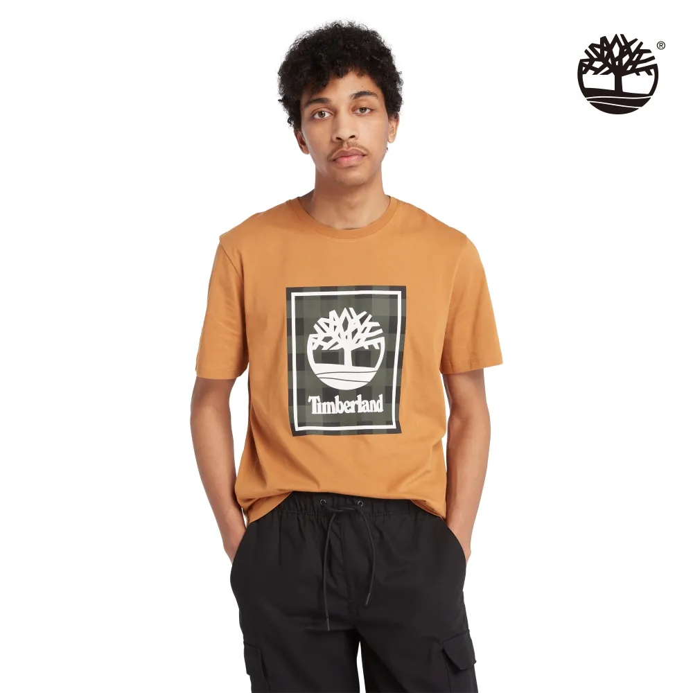 【Timberland】男款小麥色印花T恤(A29C5P47) 歷史價格詳細信息
