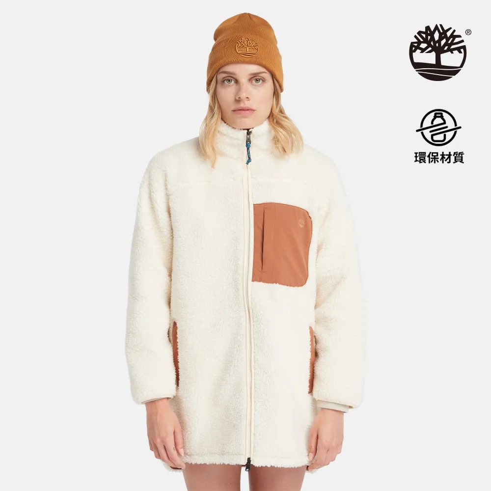 Timberland 女款白煙色長毛抓絨外套|A6HMNV04 歷史價格詳細信息