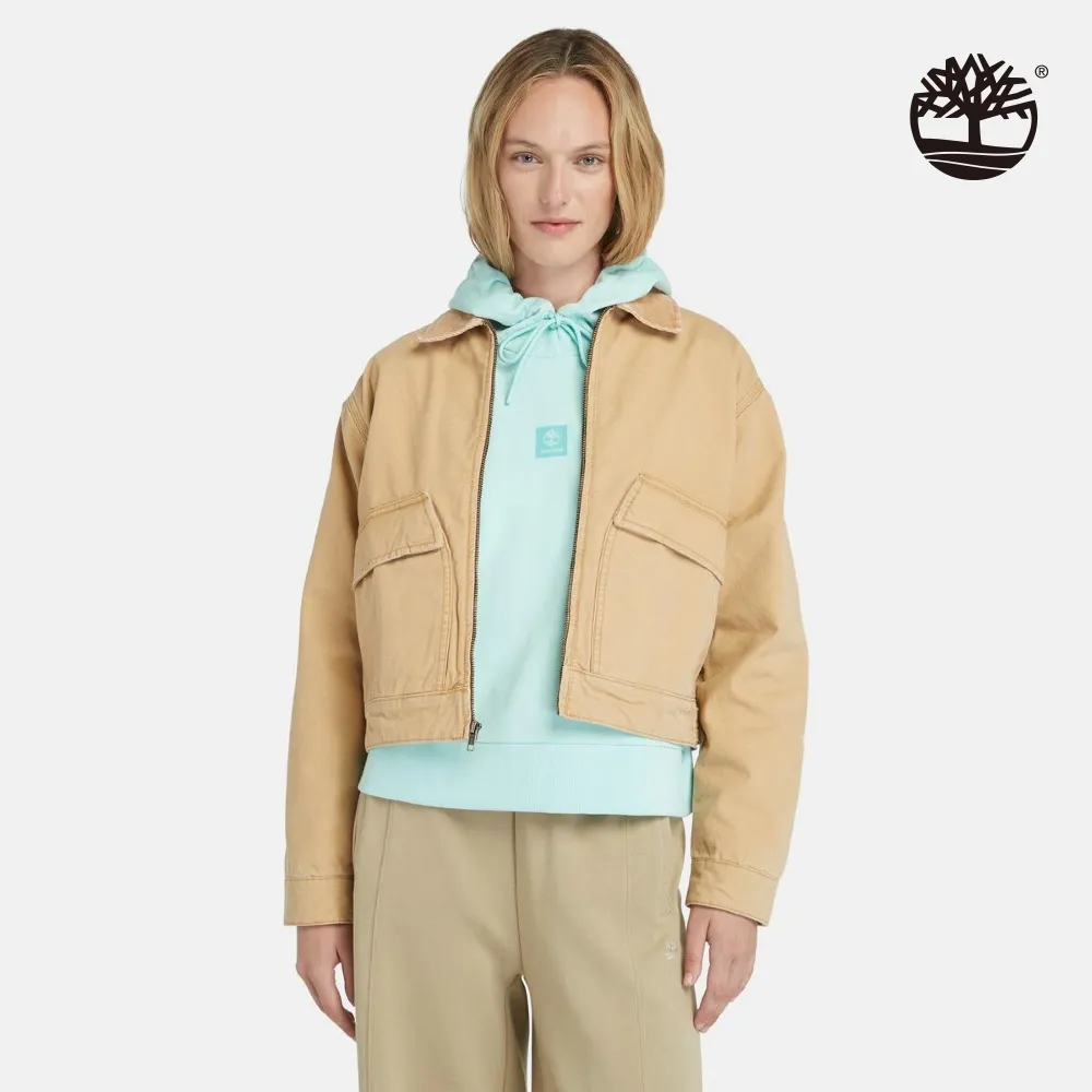 Timberland 女款淺小麥色工裝休閒短褲|A5P2PEH3 歷史價格詳細信息