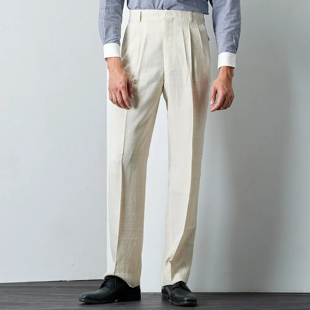 【BARONECE】舒適簡約休閒伸縮平面單褲_白(520121-01) 歷史價格詳細信息