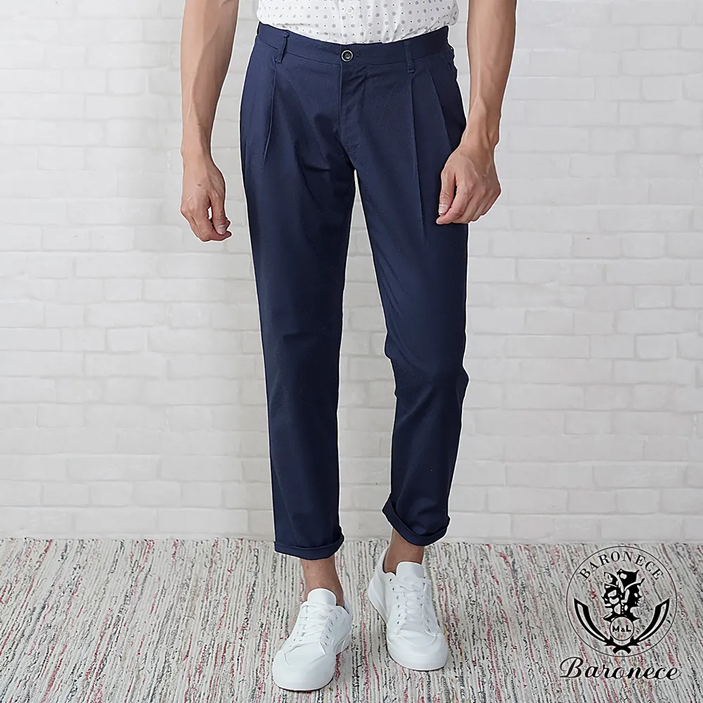 【BARONECE】英式經典格紋純棉短袖襯衫_藍(519401-10) 歷史價格詳細信息