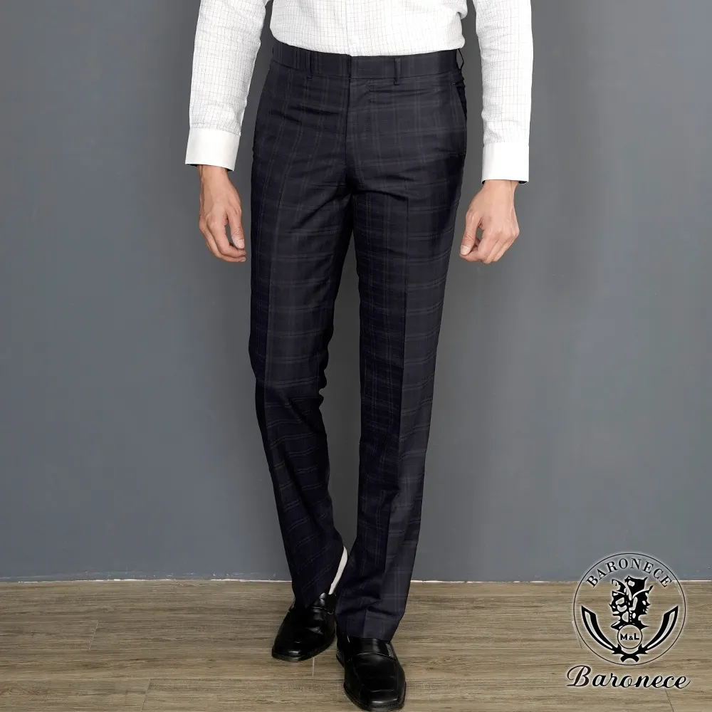 【BARONECE】英式經典格紋純棉短袖襯衫_藍(519401-10) 歷史價格詳細信息