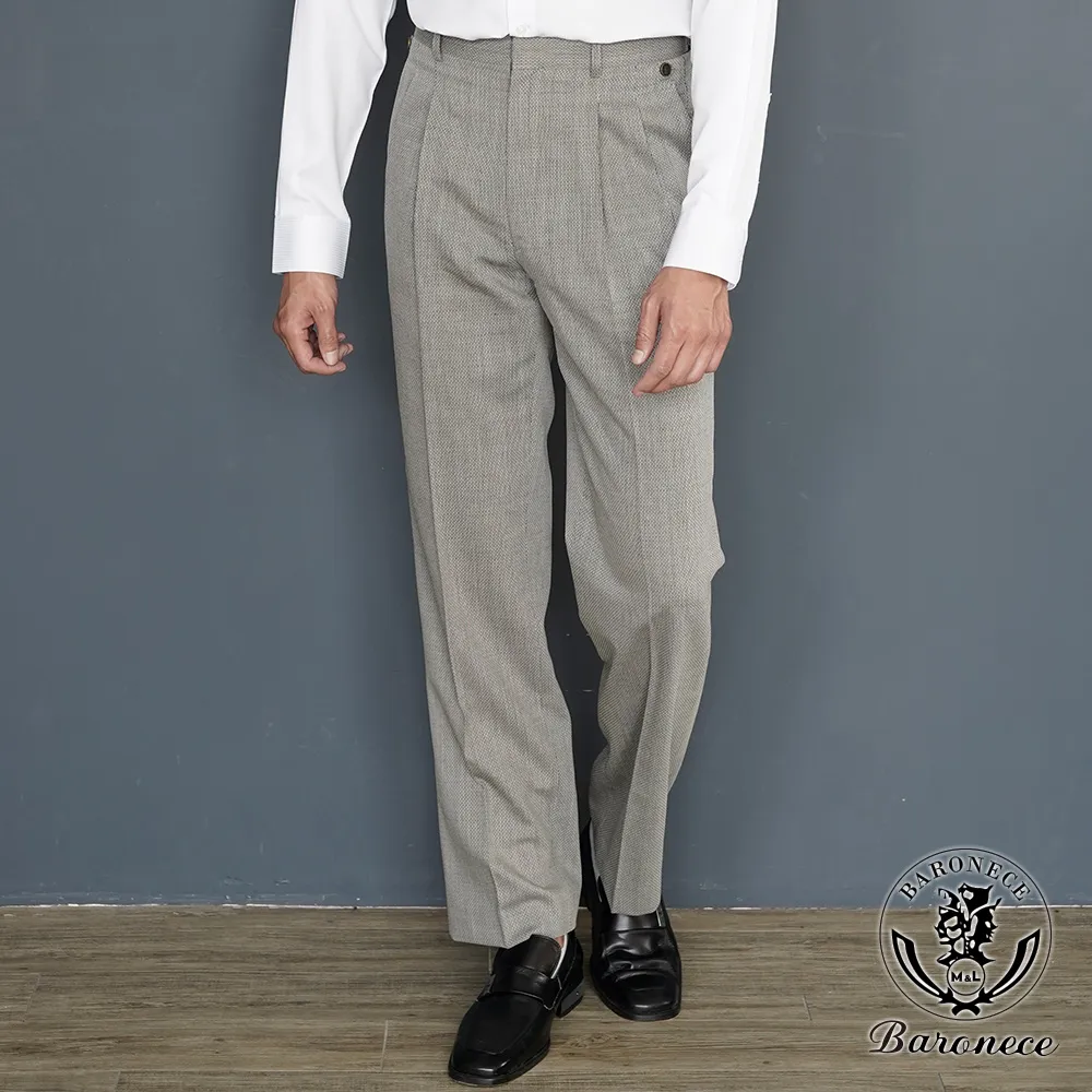 【BARONECE】簡約日式打褶西褲_灰(68120-07) 歷史價格詳細信息