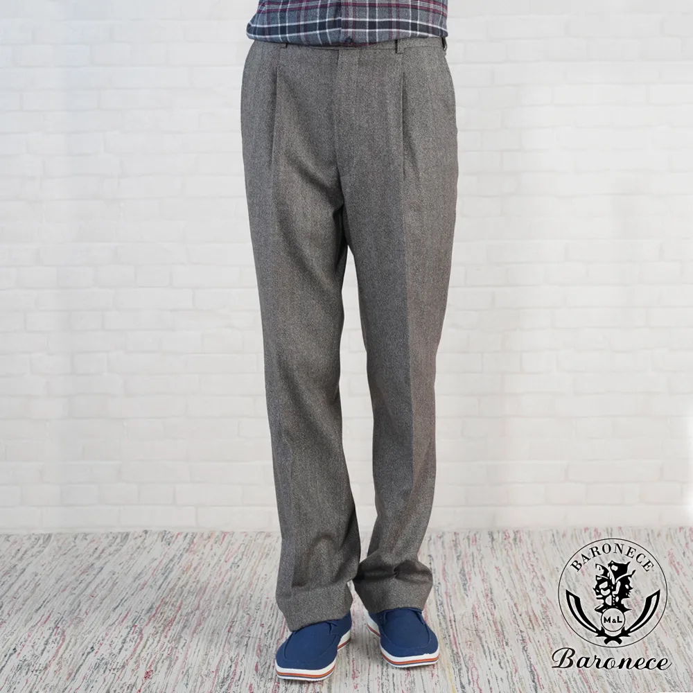 【BARONECE】品味紳士素色打摺西褲_藍(622123-10) 歷史價格詳細信息