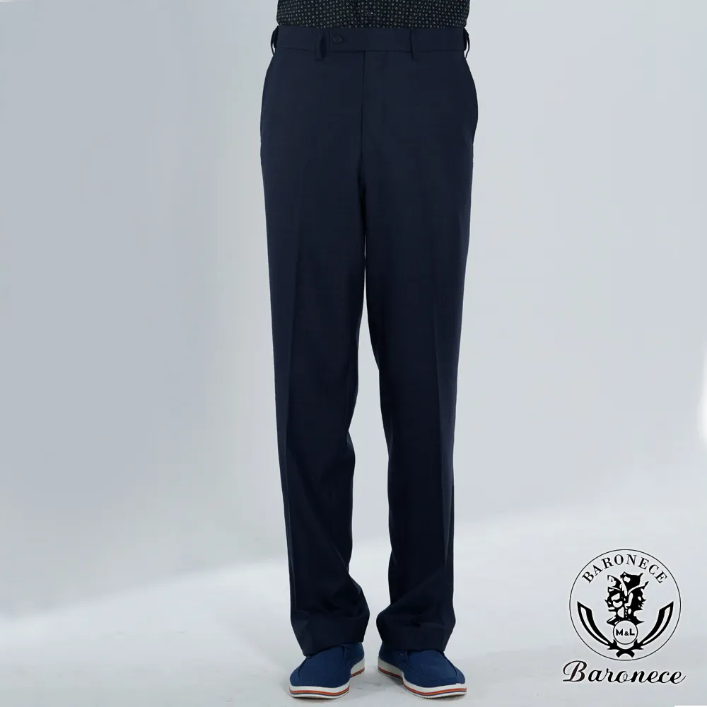 【BARONECE】英倫紳士格紋平面西褲_藍(621131-09) 歷史價格詳細信息