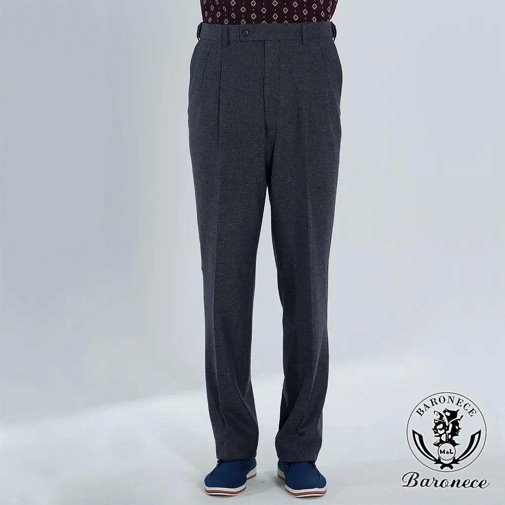 【BARONECE】簡約日式打褶西褲_灰(68120-07) 歷史價格詳細信息